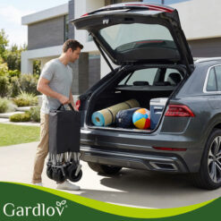 Kokkupandav transpordikäru 150L / 200kg Soodukas.Com