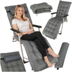 Kokkupandav lamamistool reguleeritava seljatoe ja pehme kattega