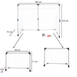 Alternative view of 2in1 jalgpallivärava komplekt lastele