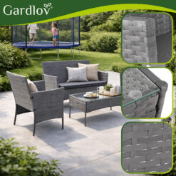 Aiamööbli komplekt – diivan, 2 tugitooli ja laud Soodukas.Com