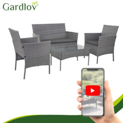 Aiamööbli komplekt – diivan, 2 tugitooli ja laud Soodukas.Com