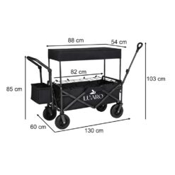 Kokkupandav transpordikäru varikatusega Soodukas.Com