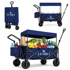 Kokkupandav transpordikäru varikatusega