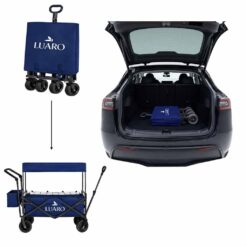 Kokkupandav transpordikäru varikatusega Soodukas.Com