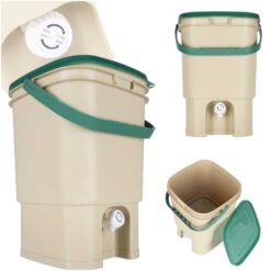 Köögikomposter 15L – biojäätmete kogumiskonteiner kraaniga