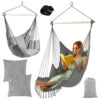 Swing - hanging chair 210cm gray Gardlov – Soodukas.Com Swing - hanging chair 210cm gray Gardlov Soodukas.Com