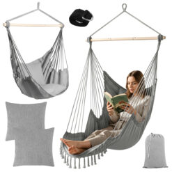 Swing - hanging chair 210cm gray Gardlov Soodukas.Com