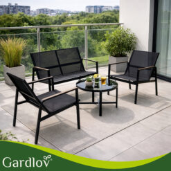 Aiamööbli komplekt – laud, diivan ja 2 tooli Soodukas.Com