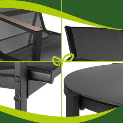 Aiamööbli komplekt – laud, diivan ja 2 tooli Soodukas.Com