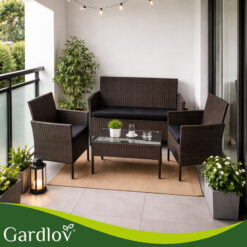 Aiamööbli komplekt – diivan, 2 tugitooli ja laud Soodukas.Com