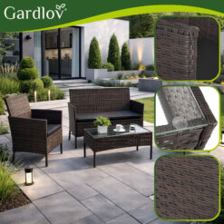 Aiamööbli komplekt – diivan, 2 tugitooli ja laud Soodukas.Com