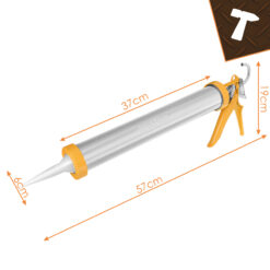 Silikoonipüstol 600ml + vahetusotsikud ja vuugilabidad Soodukas.Com