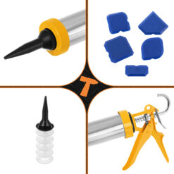 Silikoonipüstol 600ml + vahetusotsikud ja vuugilabidad Soodukas.Com