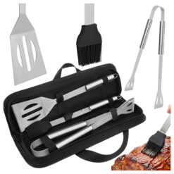 3-osaline grillitarvikute komplekt kohvris