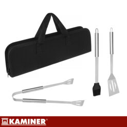 3-osaline grillitarvikute komplekt kohvris Soodukas.Com