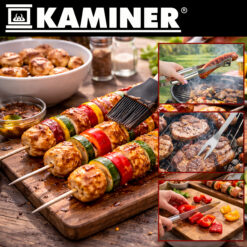 Alternative view of 5-osaline grillitarvikute komplekt kohvris