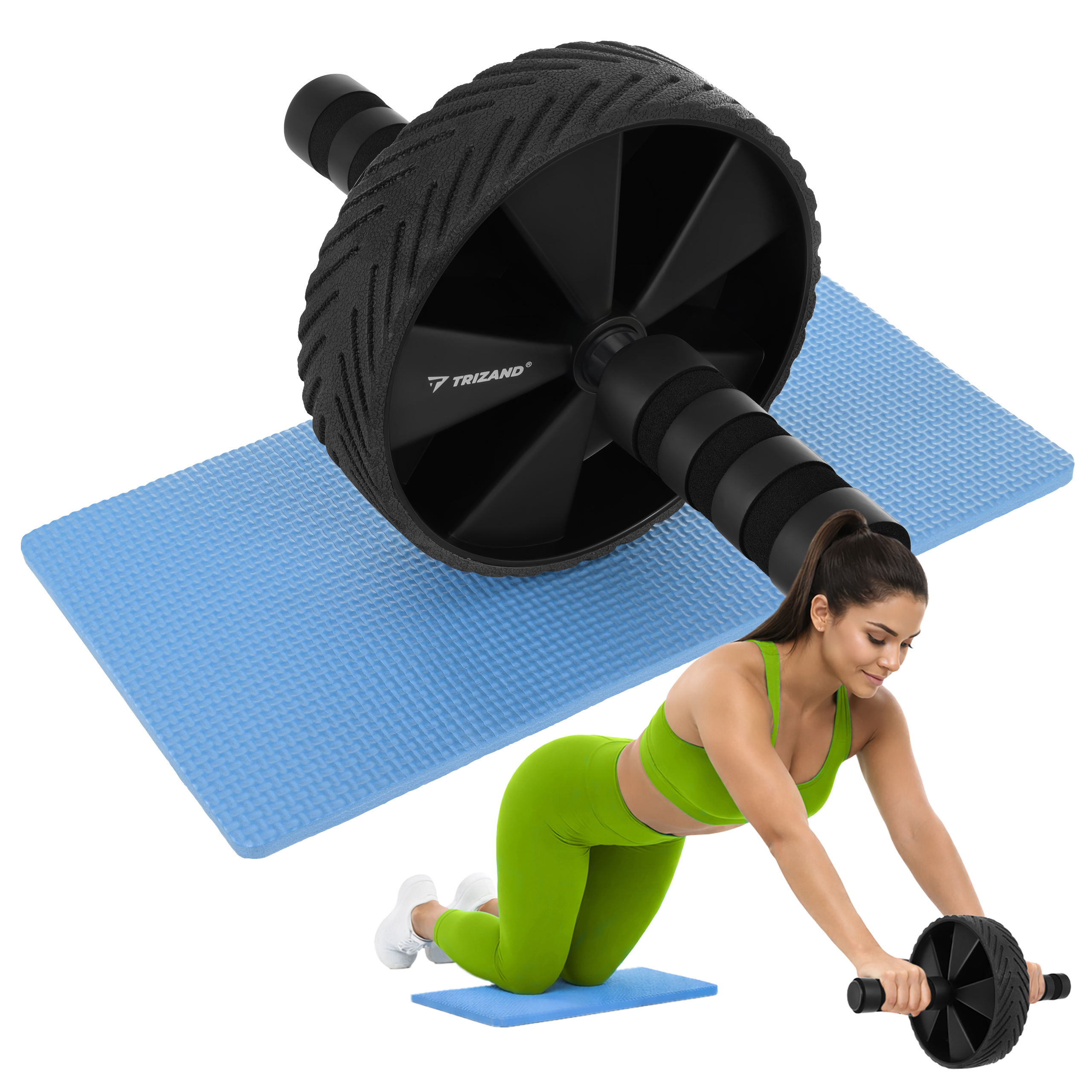 Kõhulihaste treeningratas koos põlvematiga – Soodukas.Com Kõhulihaste treeningratas koos põlvematiga