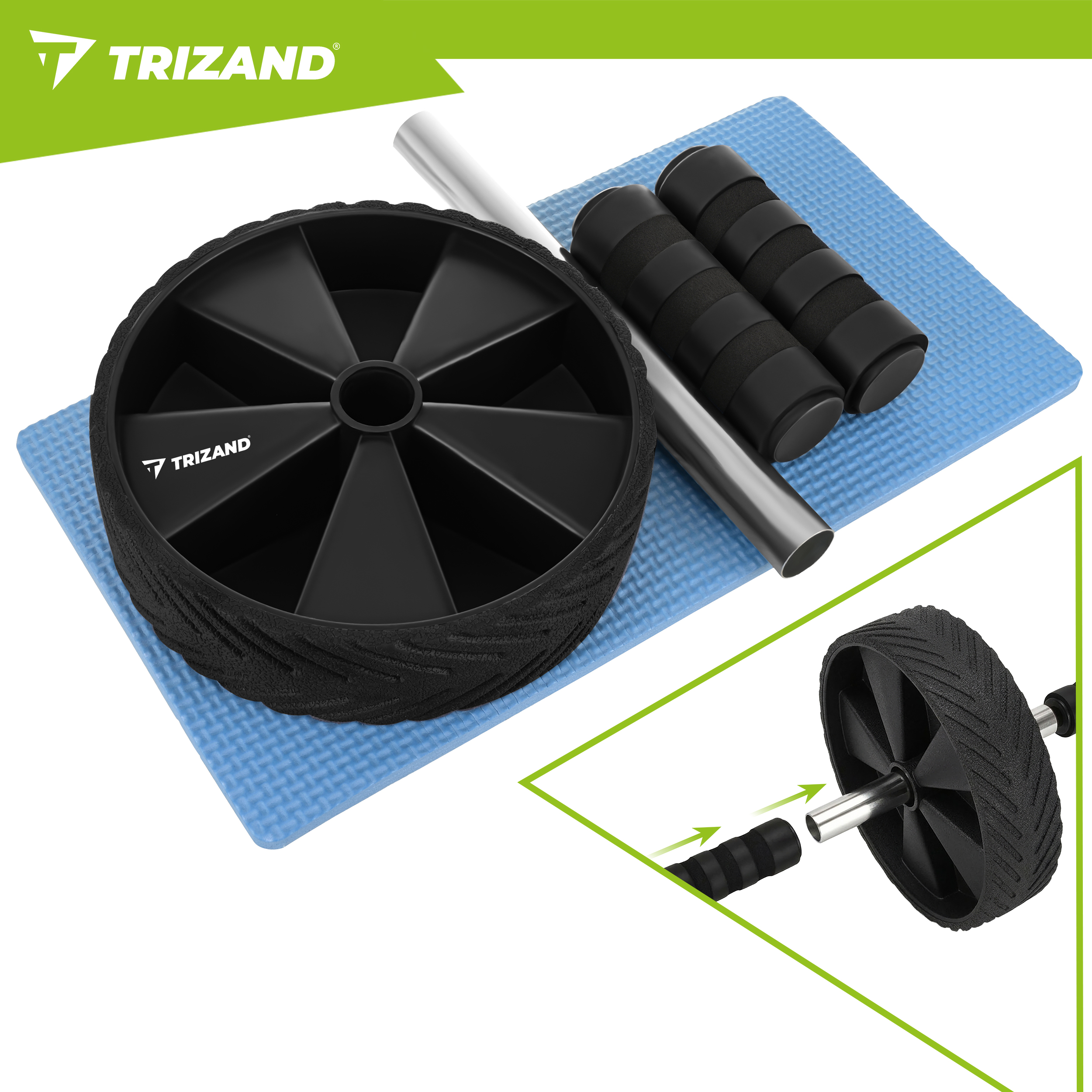 Kõhulihaste treeningratas koos põlvematiga – Soodukas.Com Kõhulihaste treeningratas koos põlvematiga - Image 11