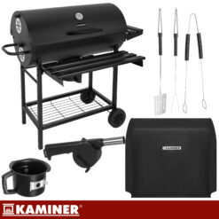 Suur söegrill + kate ja lisatarvikute komplekt Soodukas.Com