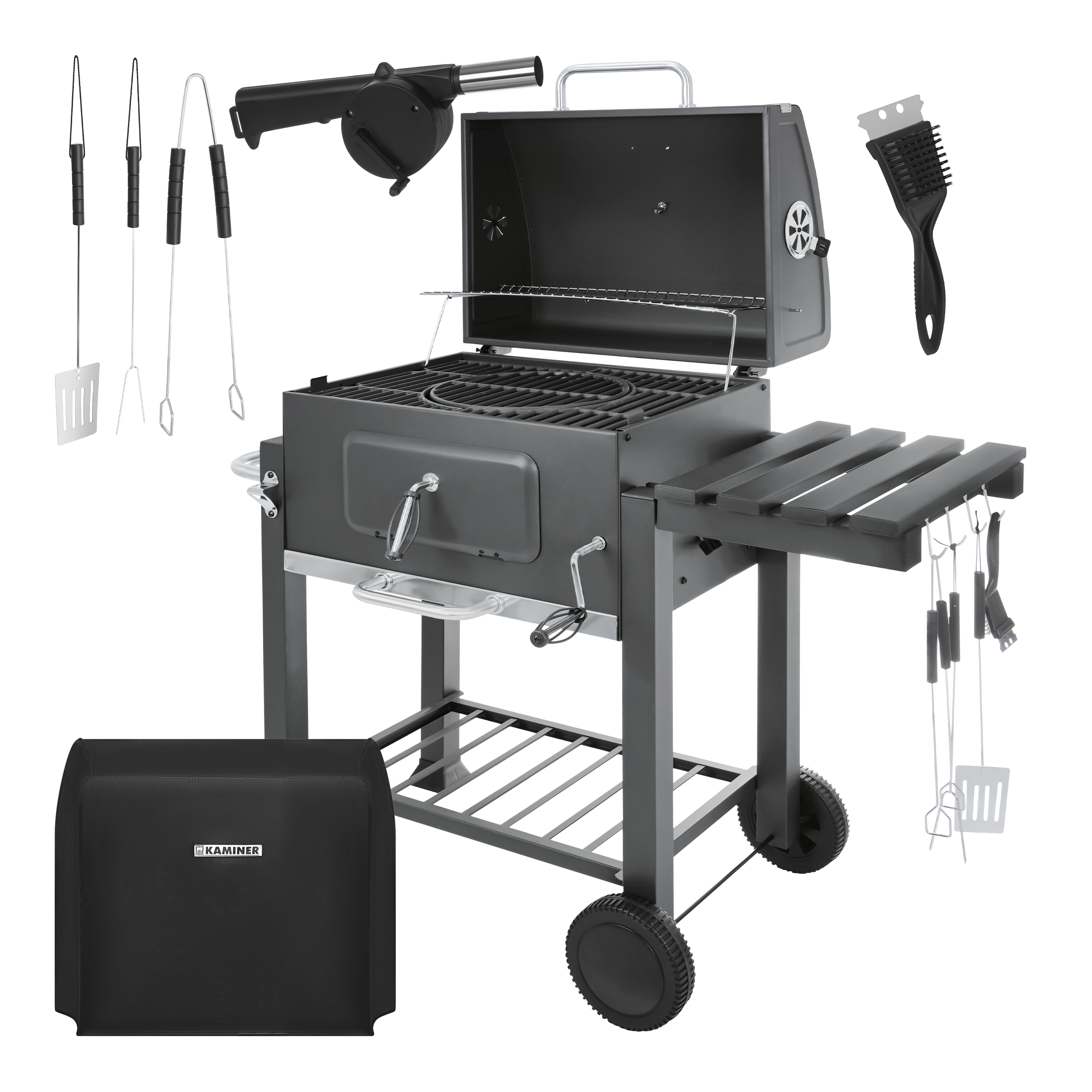 Suur malmrestiga söegrill + kate ja tarvikud – Soodukas.Com Suur malmrestiga söegrill + kate ja tarvikud - Image 12