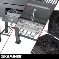 Suur söegrill malmresti ja korstnaga + kate ja tarvikud Soodukas.Com