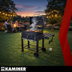 Suur söegrill malmresti ja korstnaga + kate ja tarvikud Soodukas.Com