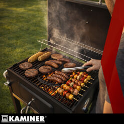 Suur söegrill malmresti ja korstnaga + kate ja tarvikud Soodukas.Com