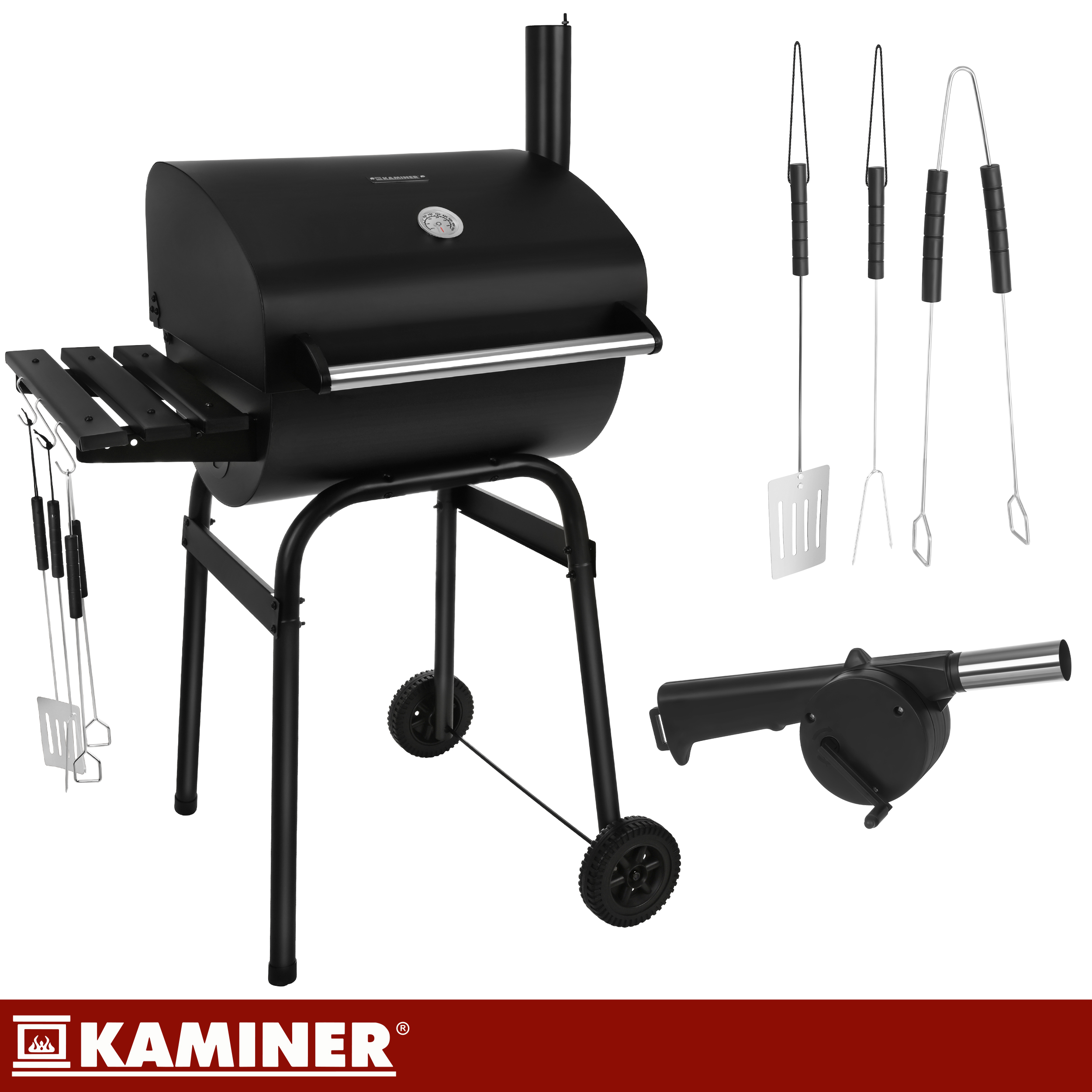 Söegrill kaane, termomeetri, korstna ja lisatarvikutega – Soodukas.Com Söegrill kaane, termomeetri, korstna ja lisatarvikutega - Image 3