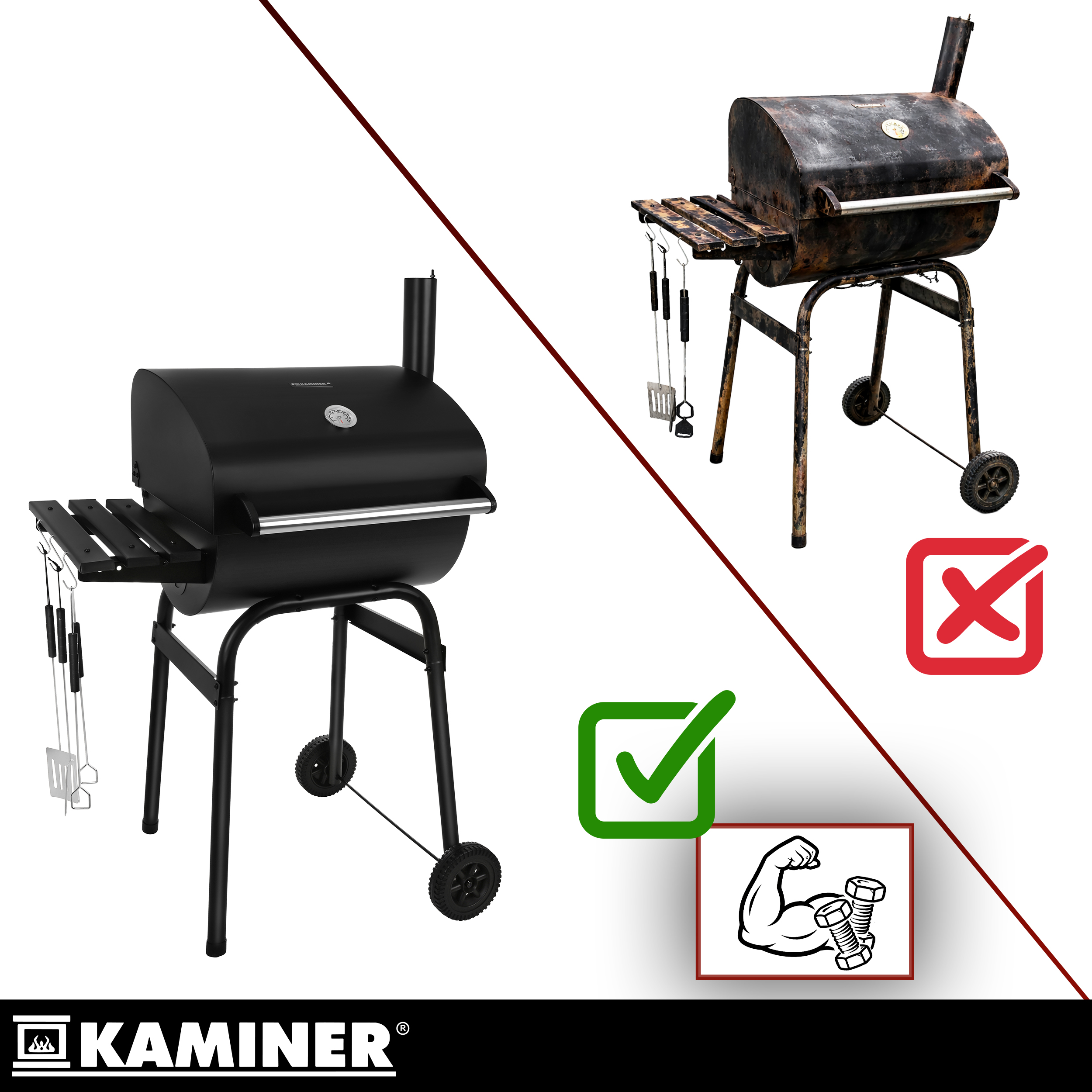 Söegrill kaane, termomeetri, korstna ja lisatarvikutega – Soodukas.Com Söegrill kaane, termomeetri, korstna ja lisatarvikutega - Image 8