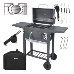 Söegrill malmresti ja korstnaga + kate ja lisatarvikud Soodukas.Com