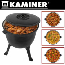 Emailitud malmist lõkkepott kaanega 8L Soodukas.Com