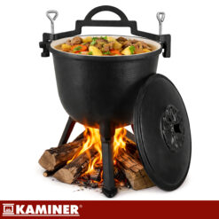 Emailitud malmist lõkkepott kaanega 8L Soodukas.Com