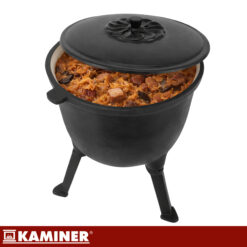 Emailitud malmist lõkkepott kaanega 8L Soodukas.Com