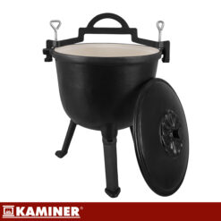 Emailitud malmist lõkkepott kaanega 8L Soodukas.Com