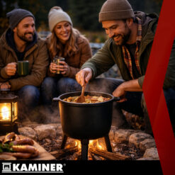 Emailitud malmist lõkkepott kaanega 8L Soodukas.Com