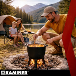 Emailitud malmist lõkkepott kaanega 8L Soodukas.Com