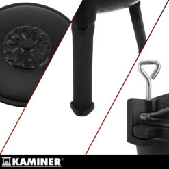 Emailitud malmist lõkkepott kaanega 8L Soodukas.Com