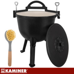 Emailitud malmist lõkkepott kaanega 10L Soodukas.Com