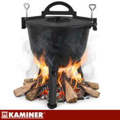 Emailitud malmist lõkkepott kaanega 10L Soodukas.Com