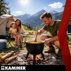 Emailitud malmist lõkkepott kaanega 10L Soodukas.Com