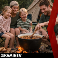 Emailitud malmist lõkkepott kaanega 10L Soodukas.Com