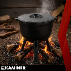 Alternative view of Emailitud malmist lõkkepott kaanega 10L