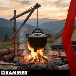 Emailitud malmist lõkkepott kaanega 10L Soodukas.Com