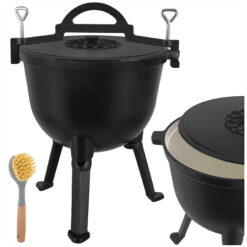 Emailitud malmist lõkkepott kaanega 10L Soodukas.Com