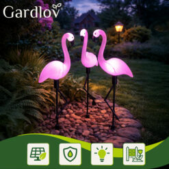 Päikesetoitel flamingolambid aeda Soodukas.Com