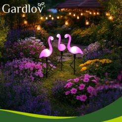 Päikesetoitel flamingolambid aeda Soodukas.Com