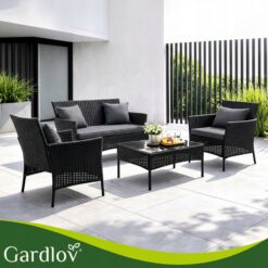 Aiamööbli komplekt – diivan, 2 tugitooli ja laud Soodukas.Com