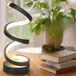 Reguleeritava valgusega LED laualamp - spiraalne disainlamp Soodukas.Com