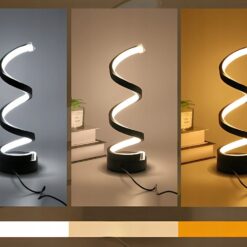 Reguleeritava valgusega LED laualamp - spiraalne disainlamp Soodukas.Com