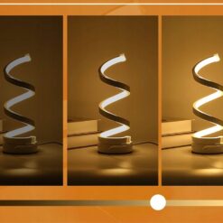 Reguleeritava valgusega LED laualamp - spiraalne disainlamp Soodukas.Com